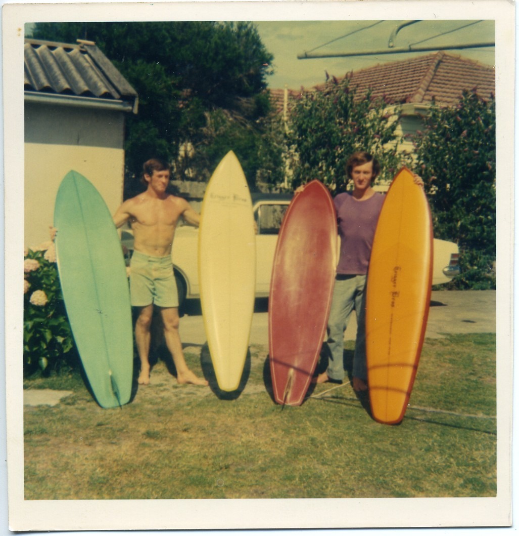 Paul and Phil Trigger Paul and Phil in the backyard of their family home in Bonbeach Vic. around 1971