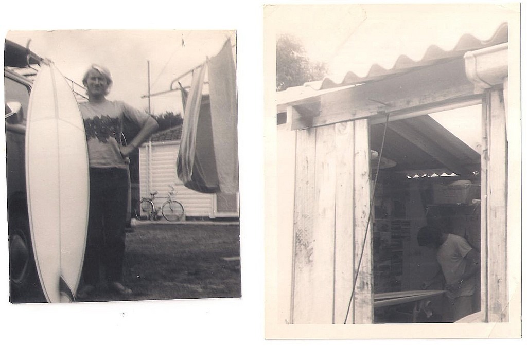 Porto with his magic board. Ian with his favourite board and Paul working in the shed.