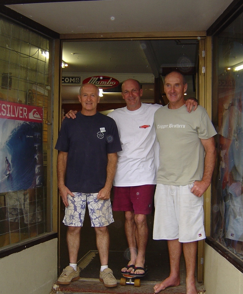 Paul, Ian, Phil 2007 Paul Trigger, Ian Cochrane, Phil Trigger recreate the classic photo from 1973 at the Chelsea store closing down auction.