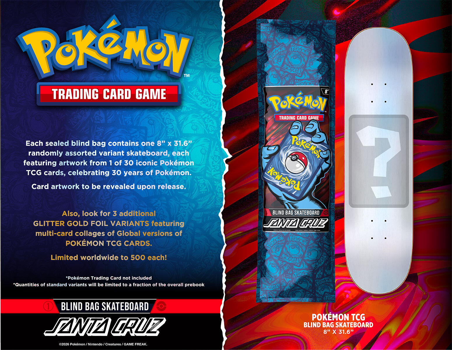 Pokemon and Santa Cruz sealed blind bag release details