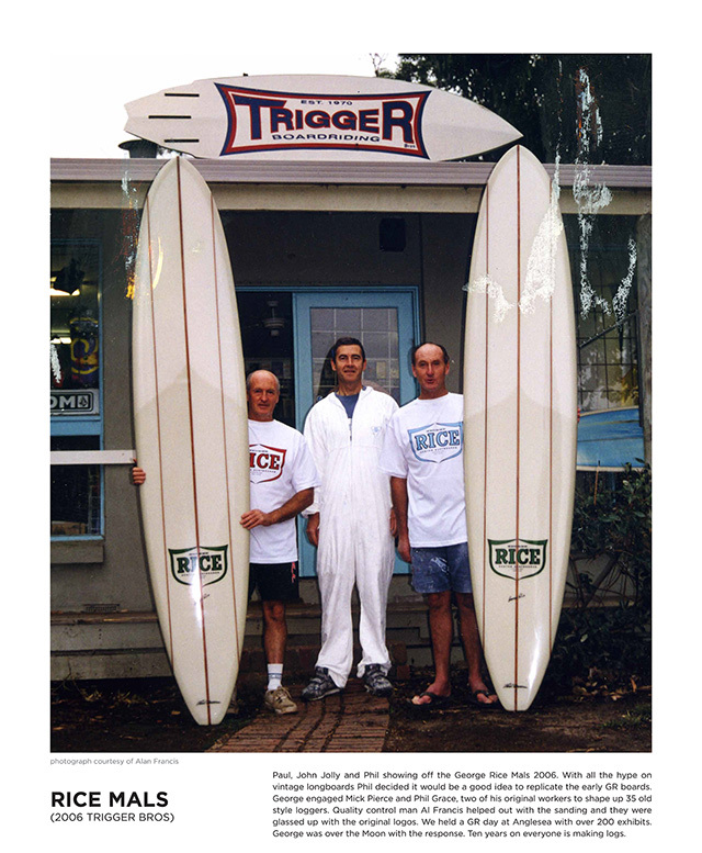 Replica George Rice surfboards, 2006