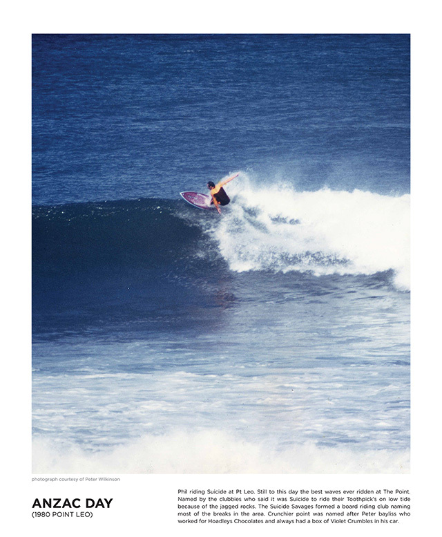 Phil Trigger riding Point Leo, Vic