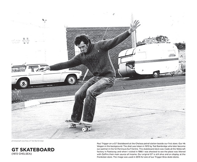 Paul Trigger riding a GT Skateboard at Chelsea 1972
