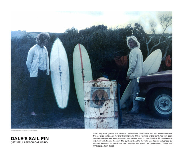 John Jolly and Dale Evans in the Bells Beach carpark for the 1972 Vic State Titles.