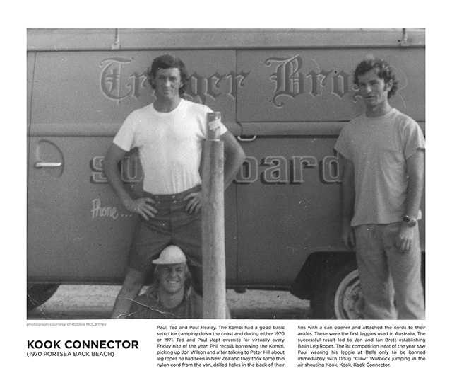 Paul, Ted and Paul Healey in front of Paul Trigger's Kombi