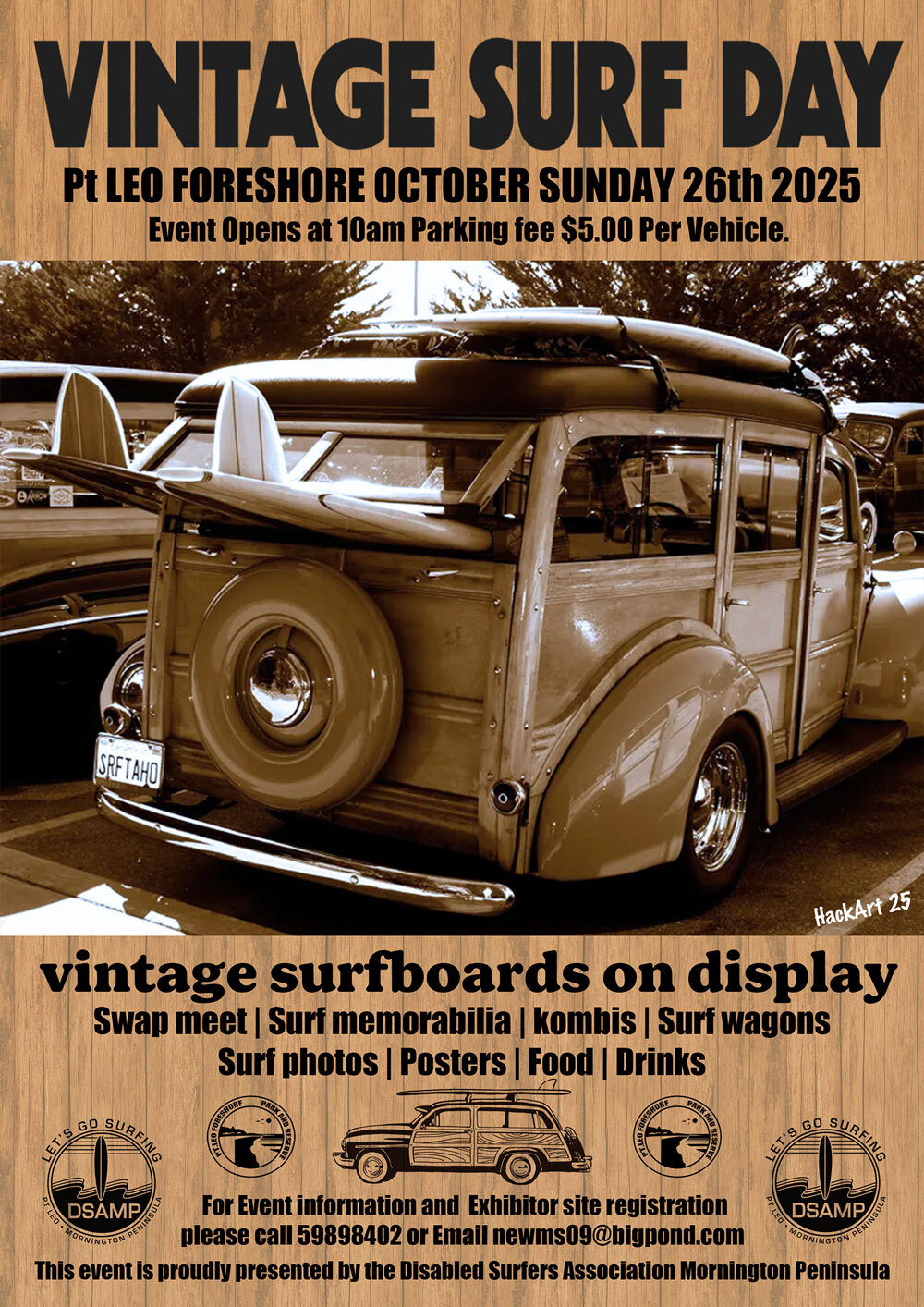 Vintage Surf Day Poster